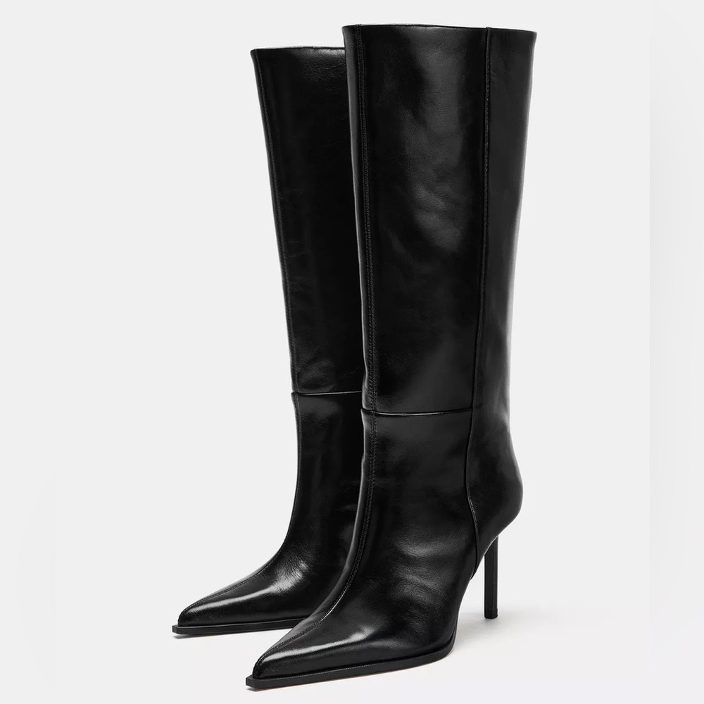 Black Leather Boots